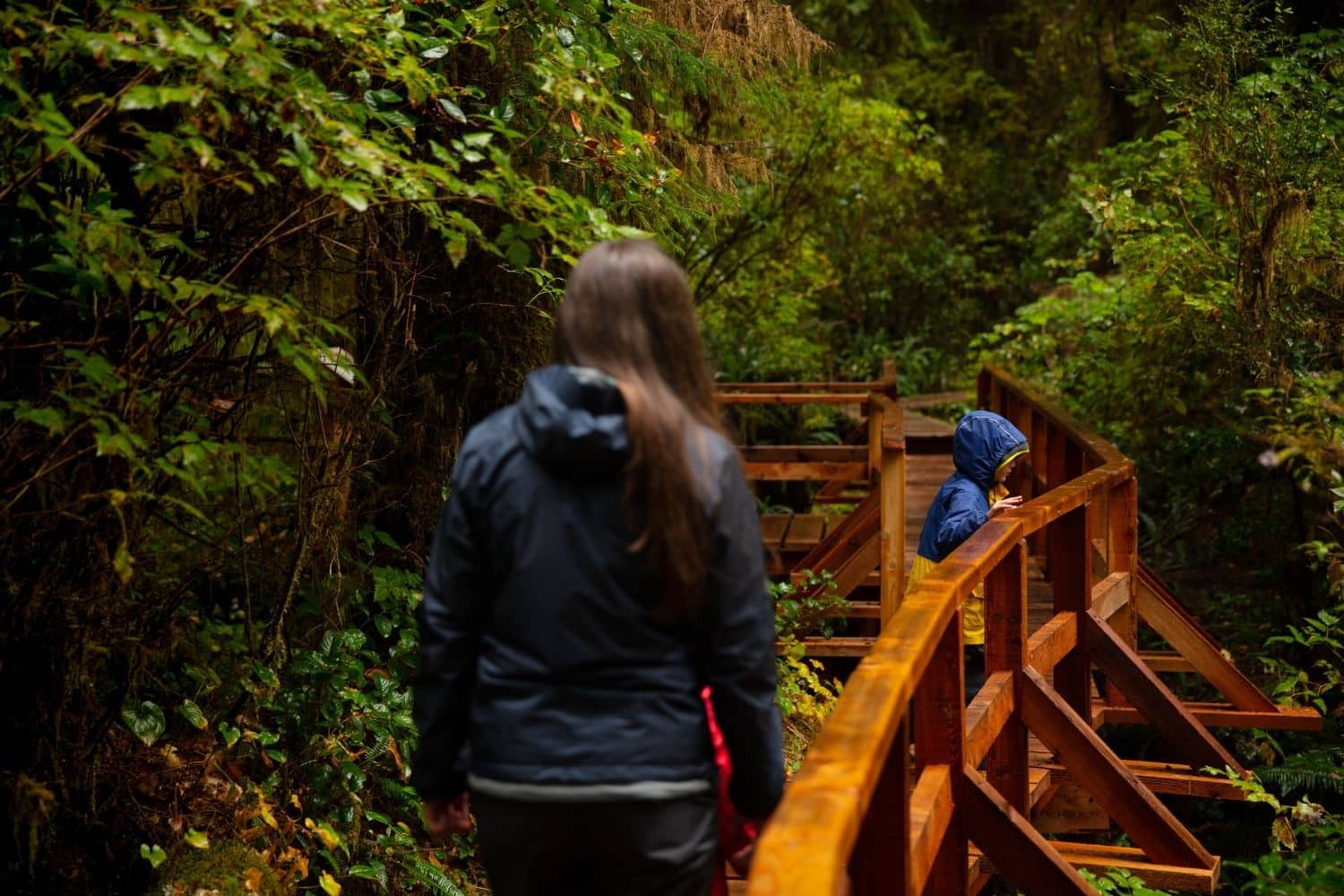 Walking in the rain in Vancouver