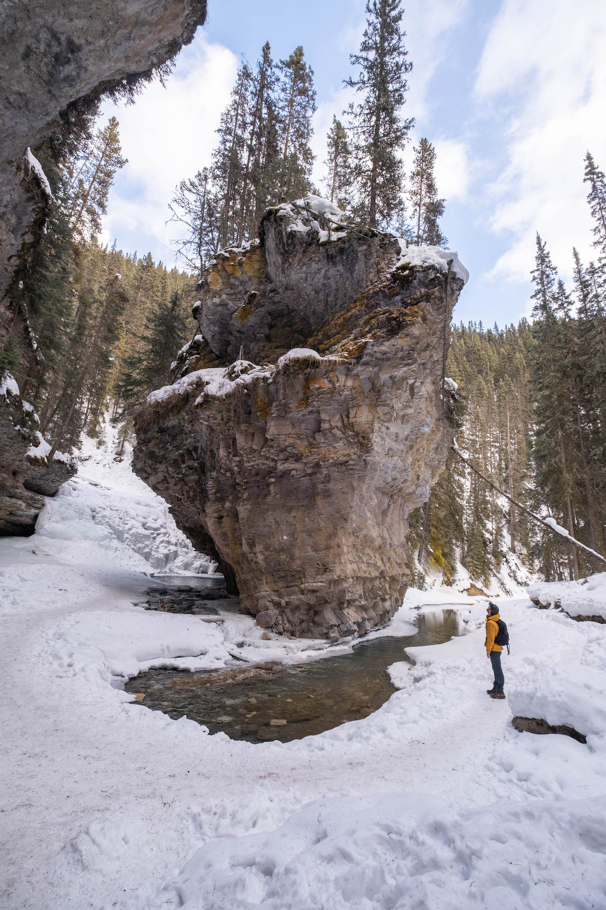 Johnston Canyon In The Winter