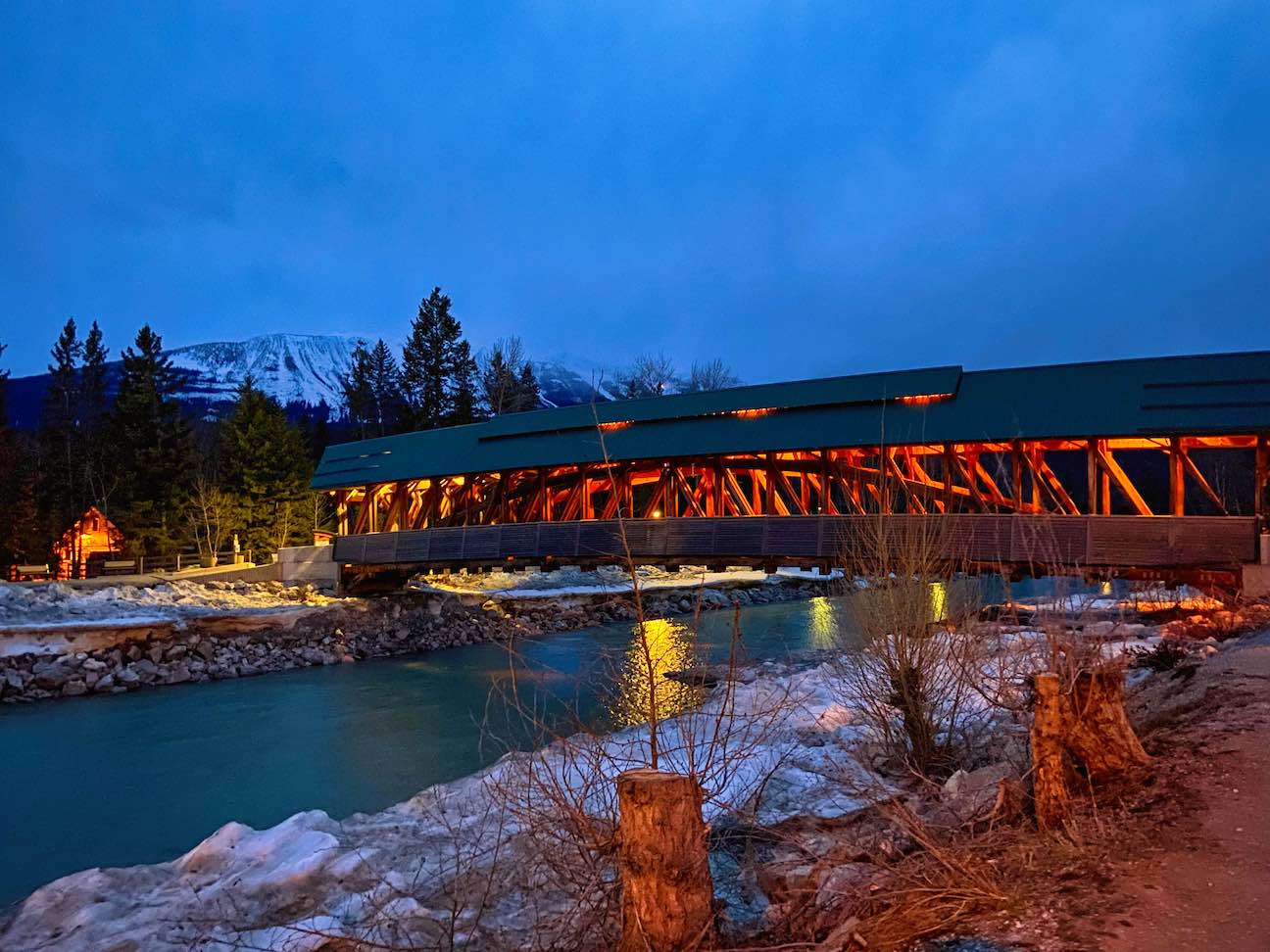 Walk the Kicking Horse Pedestrian Bridge