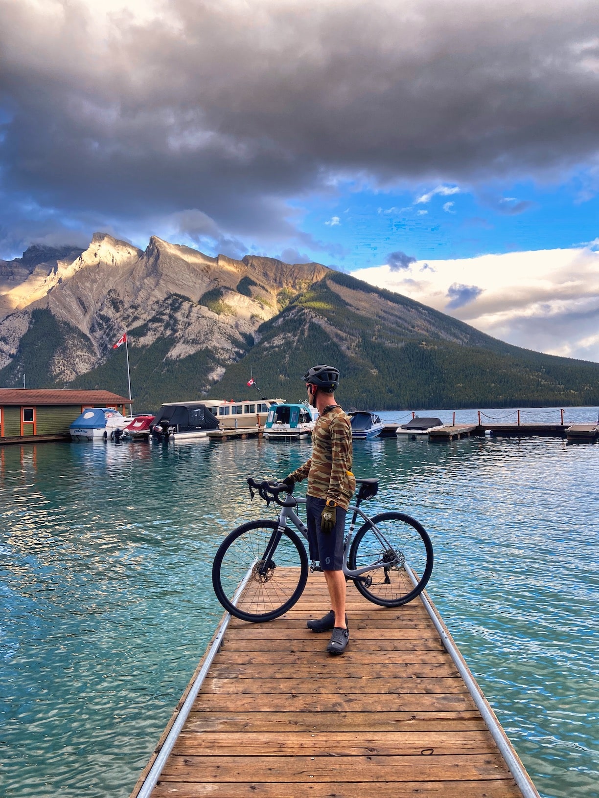 We love cycling on Lake Minnewanka Scenic Rd!