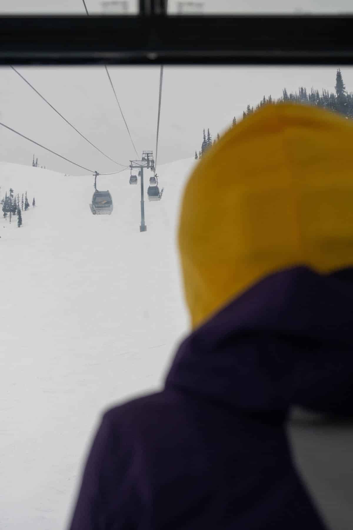 snowboarding at kicking horse mountain resort