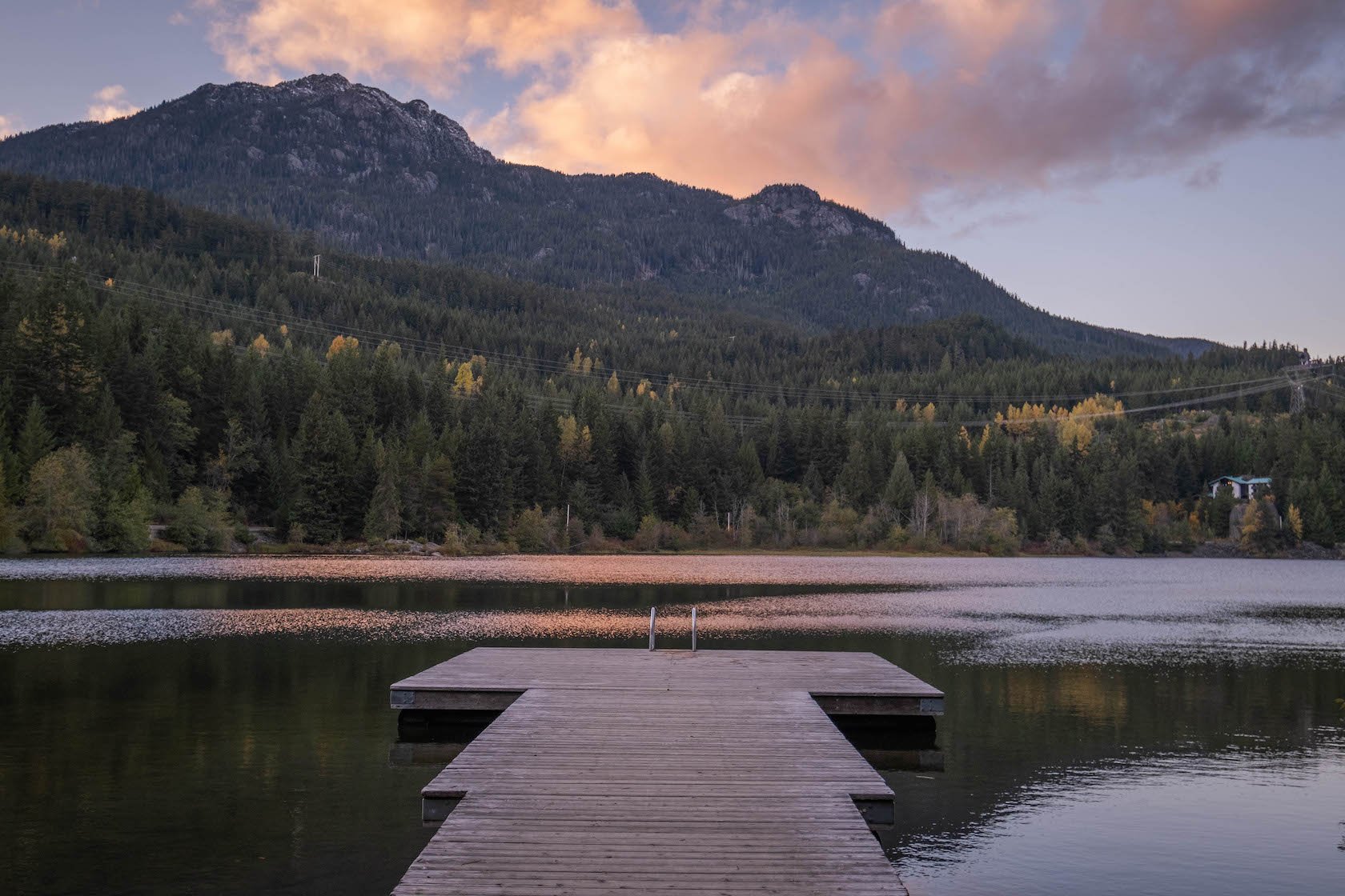 Nita Lake at dusk