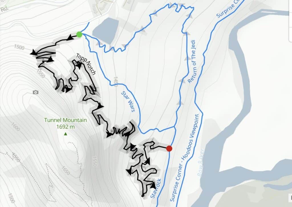 Banff Bike Trails Map X1Lycsdt8Uflqm