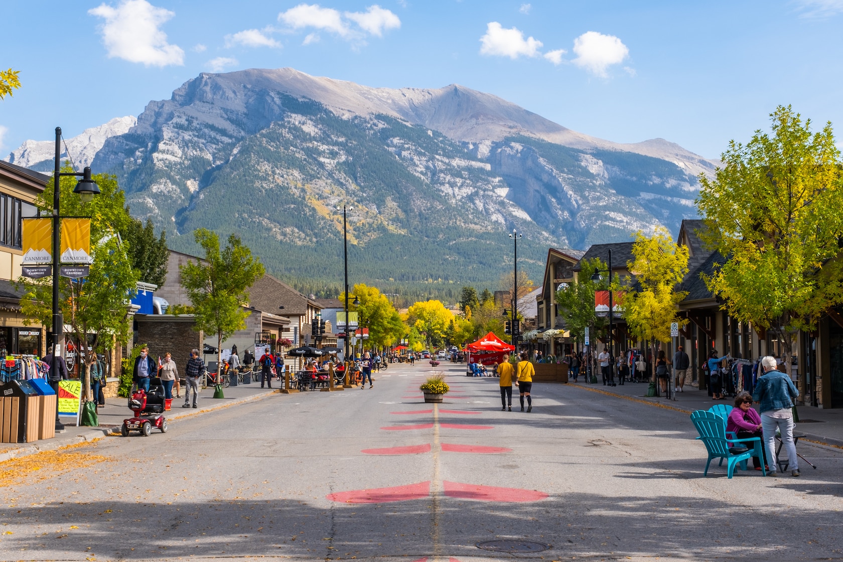 canmore in the fall