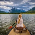 Canoeing in Banff