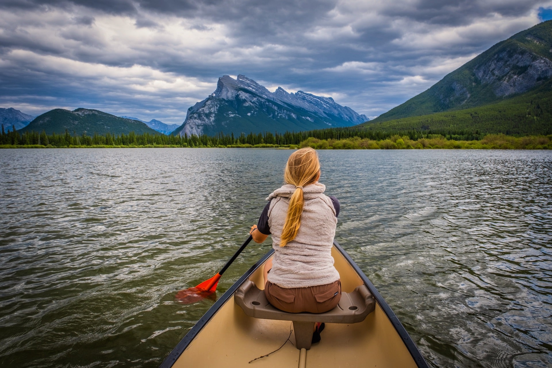 Canoeing in Banff