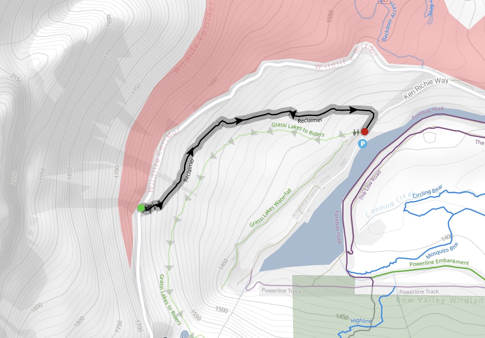 Reclaimer Bike Route