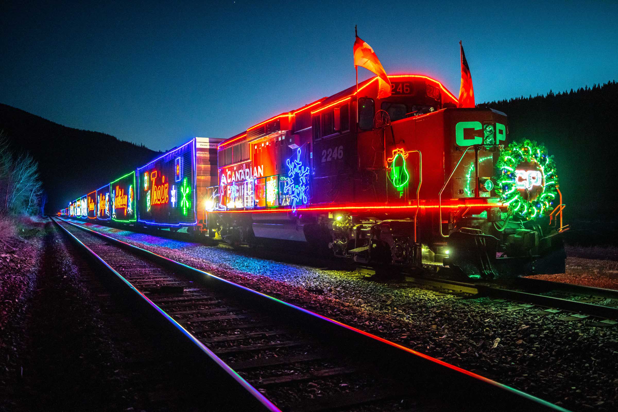 holiday train in banff