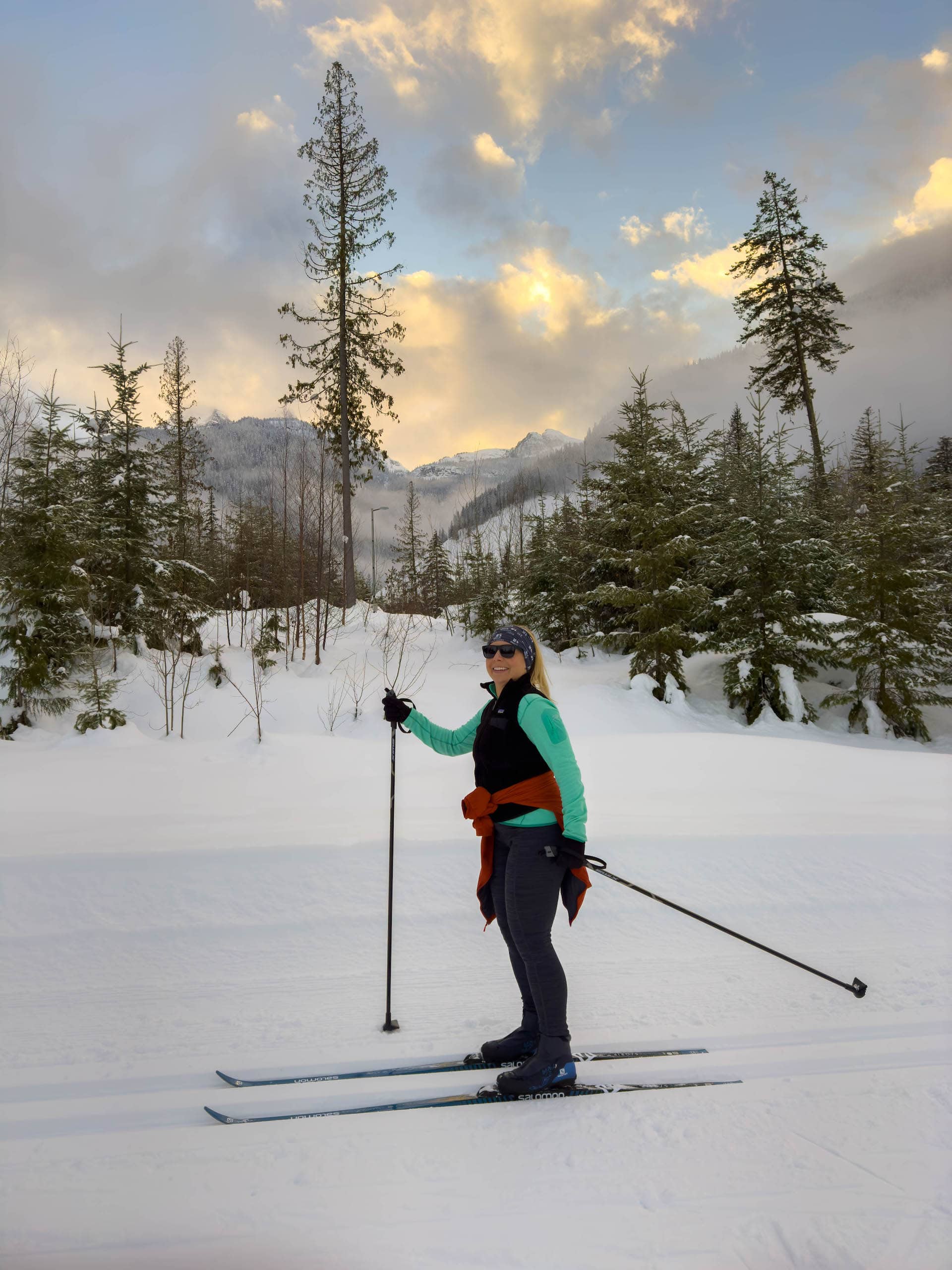 Cross-country skiing at the Revelstoke Nordic Ski Club