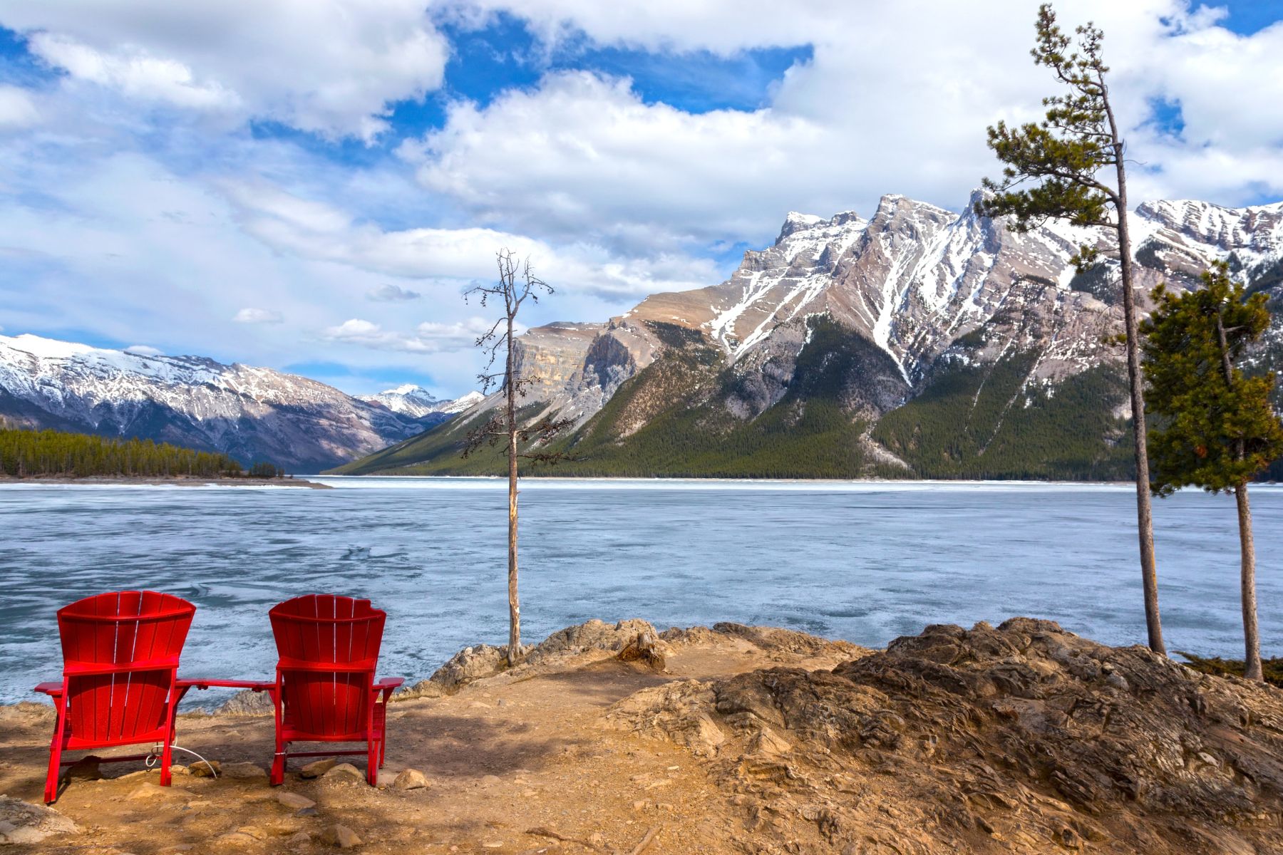 Adirondack Red Chairs