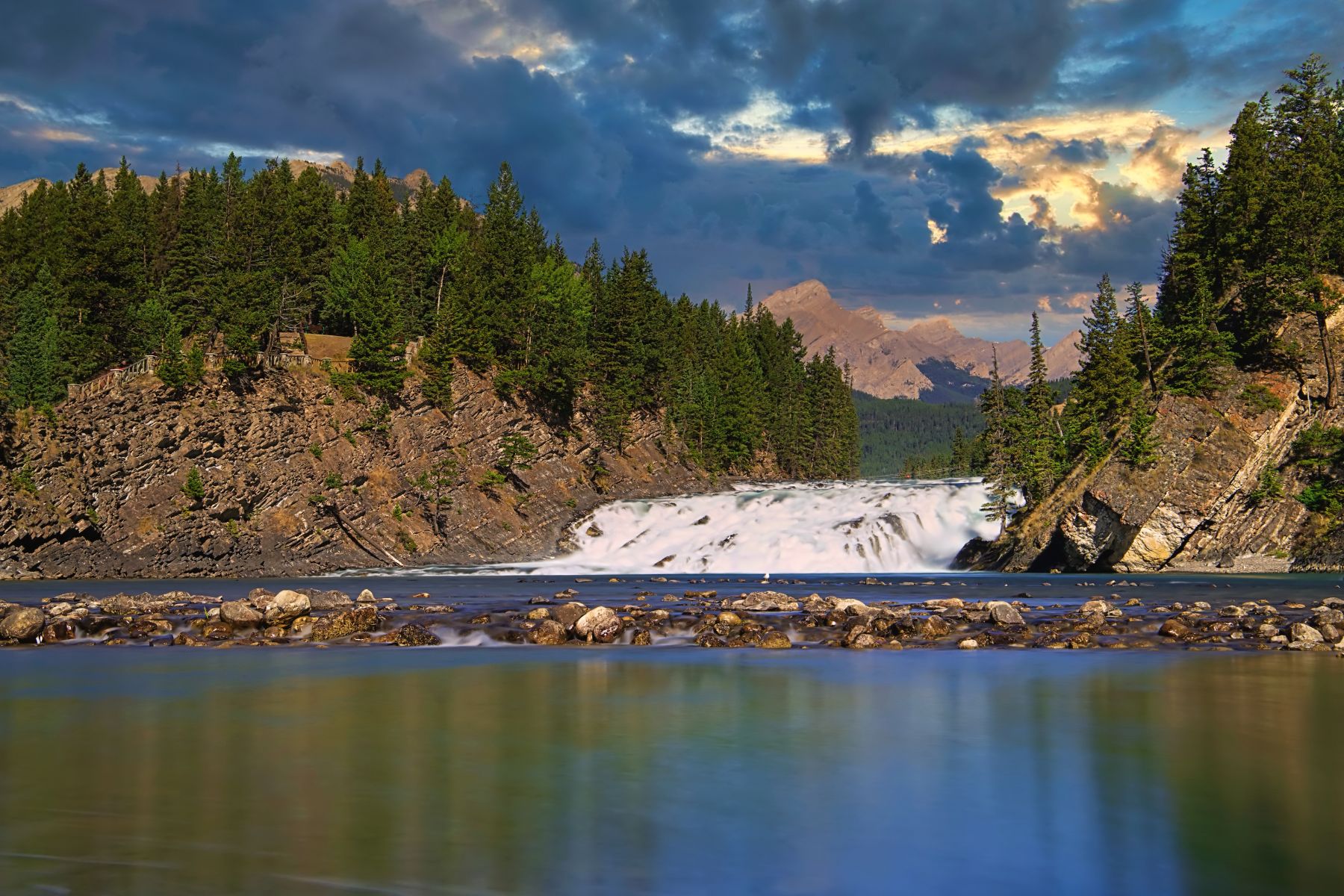 bow falls in banff