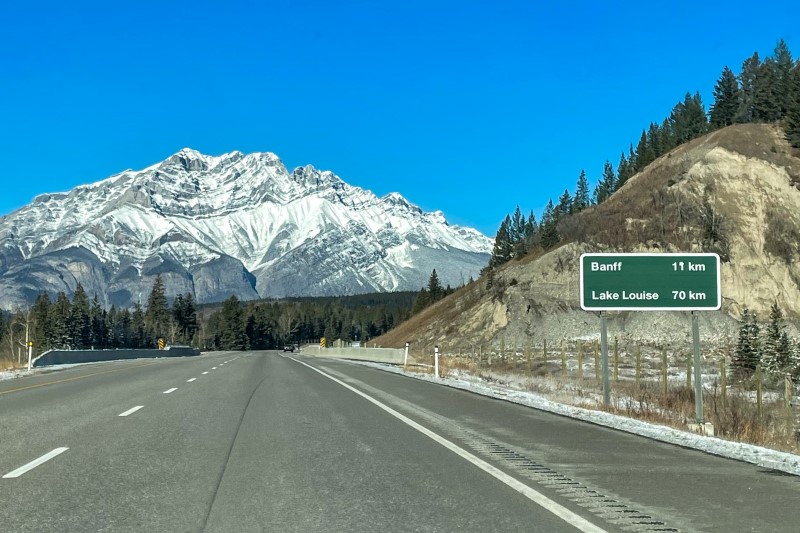 TransCanada Highway through Banff National Park