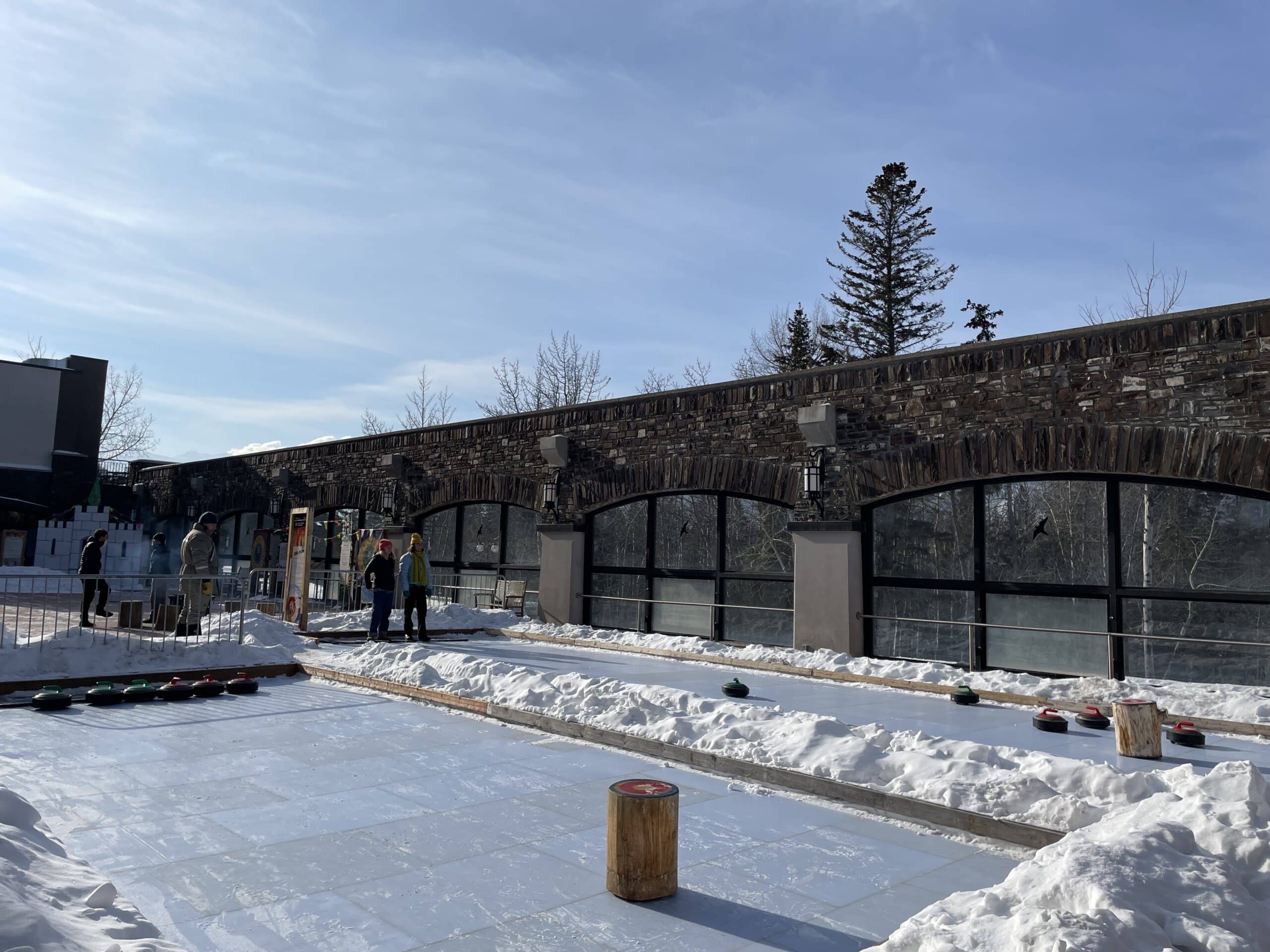 Outdoor Activites - Curling - At Cave & Basin