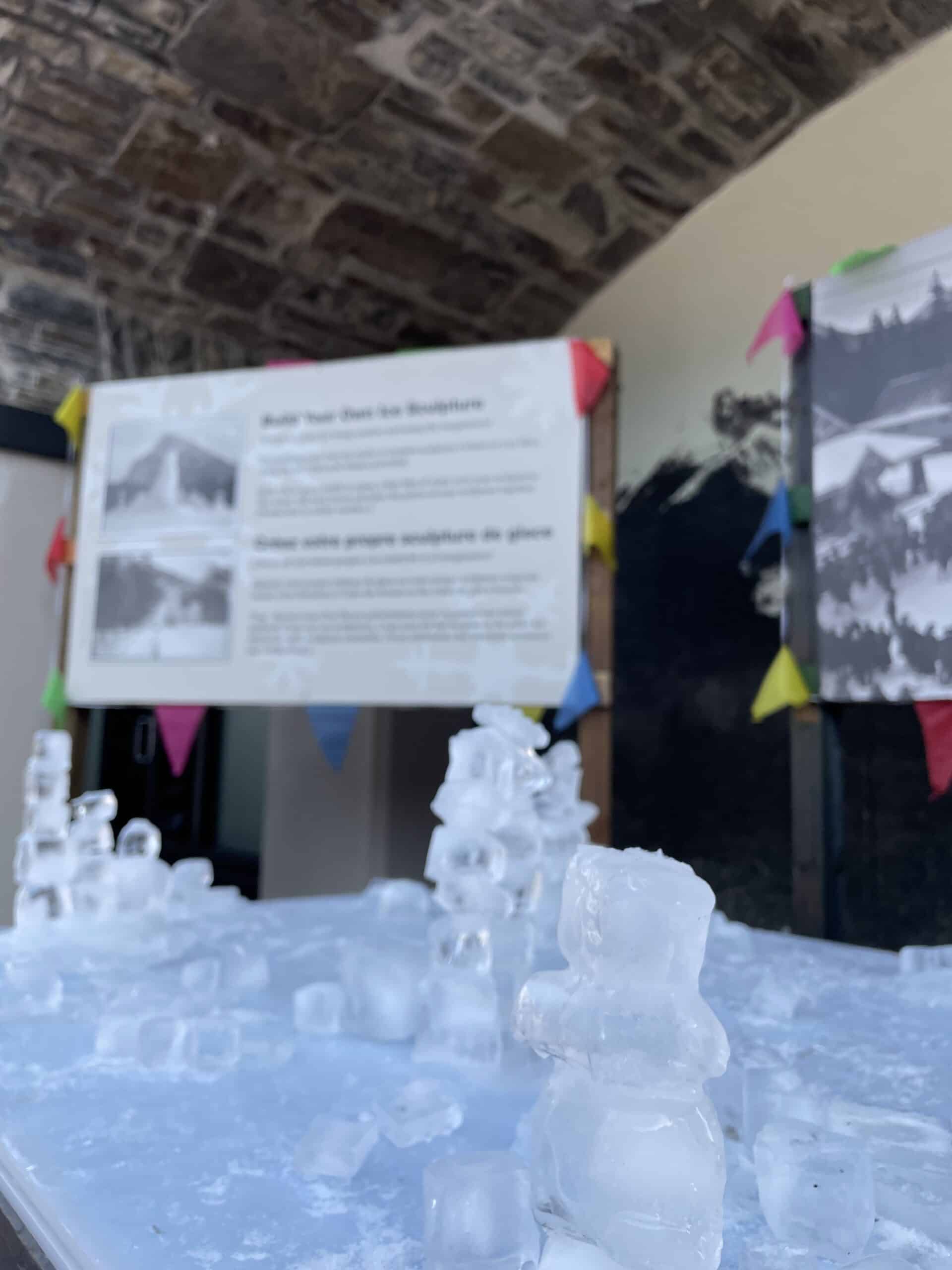 Ice Sculptures At Cave & Basin