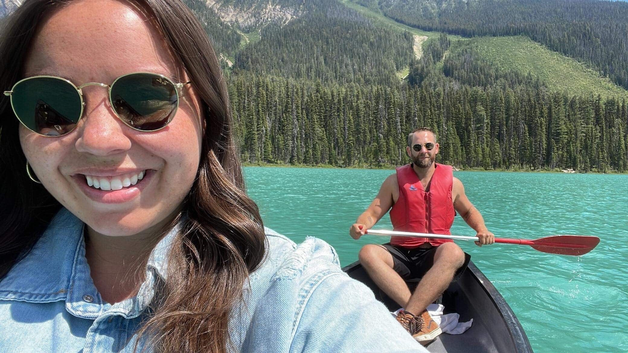 Canoe On Emerald Lake