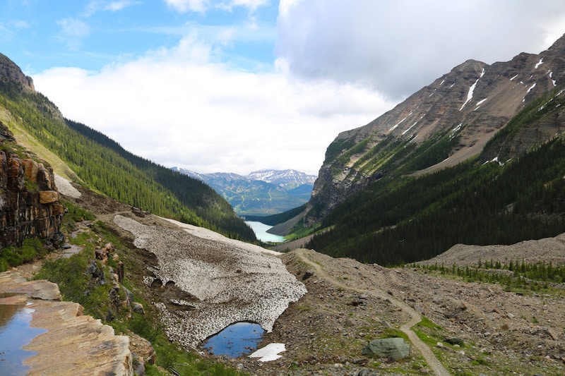 plain of six glaciers hike 