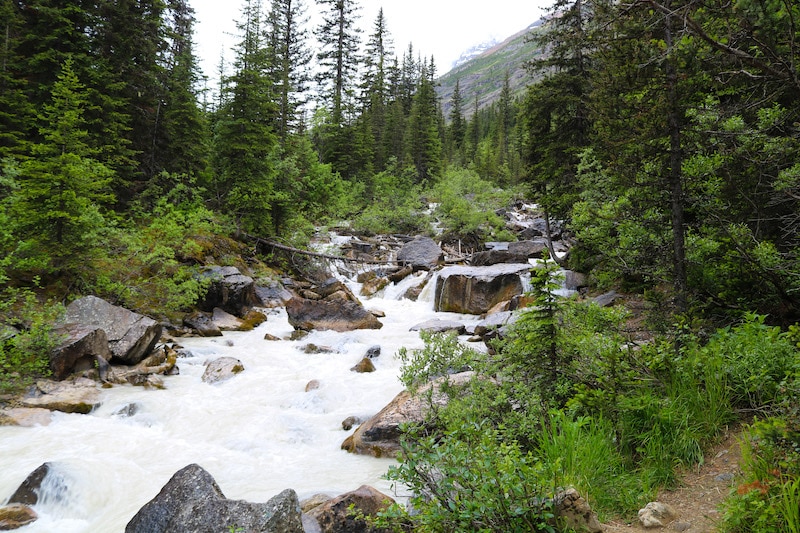 plain of six glaciers water