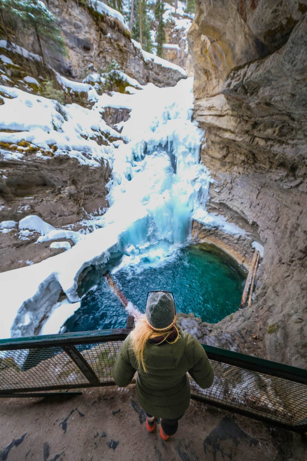 A Guide to Hiking Johnston Canyon in the Winter