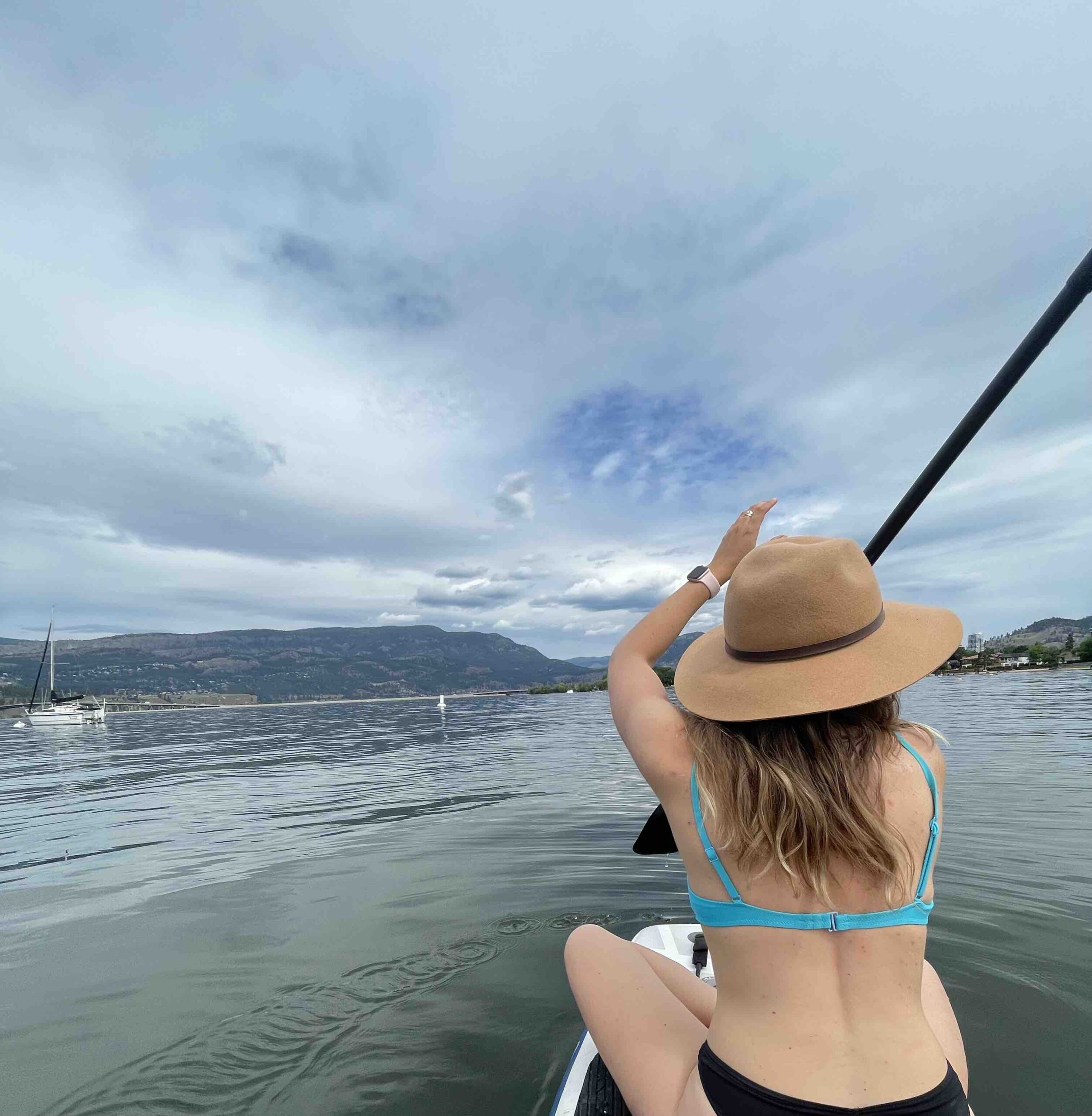 A relaxing paddle on Okanagan Lake 