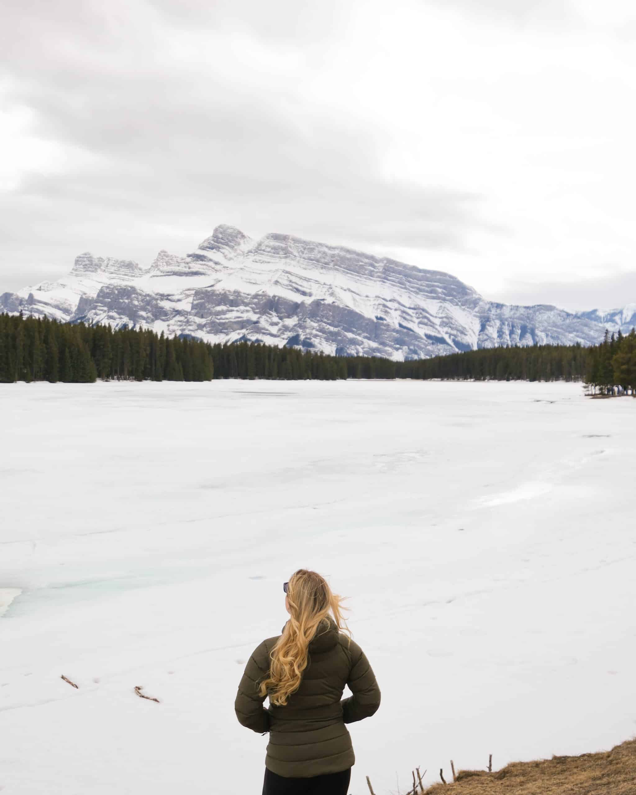 Two Jack Lake in April