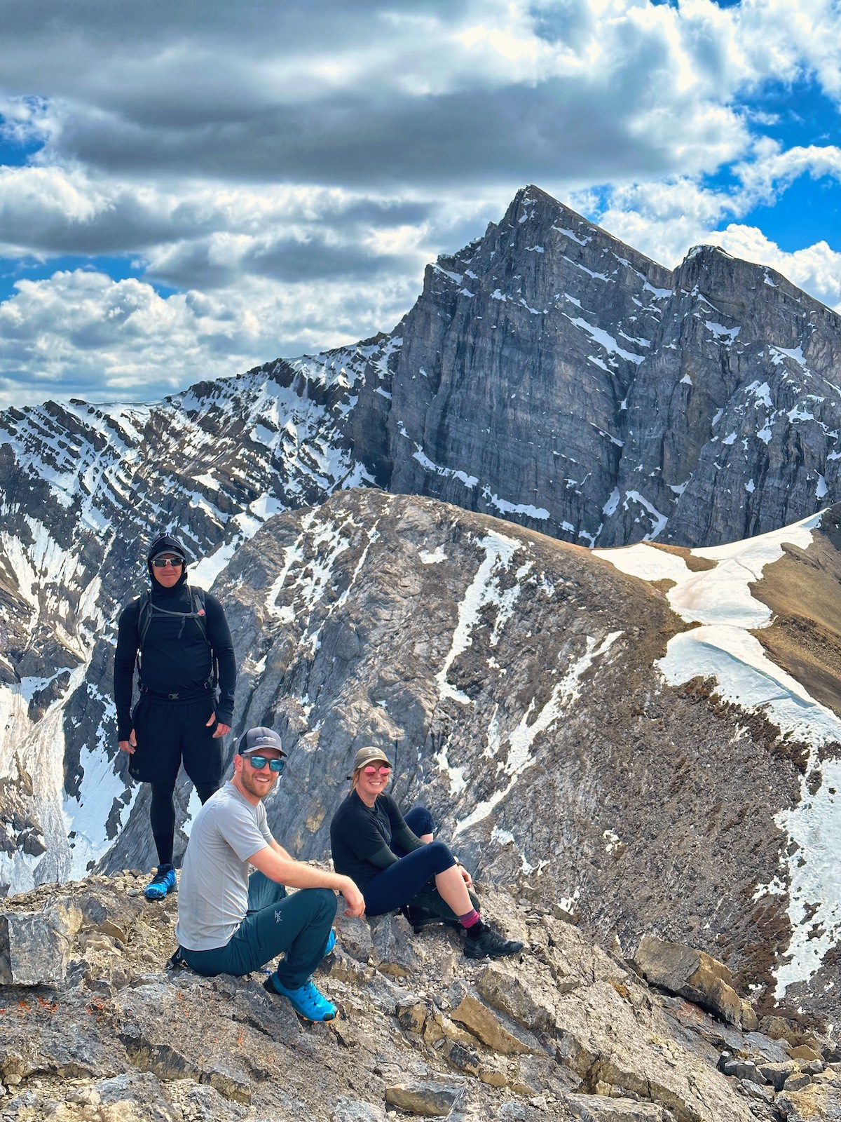 At the Ha Ling Peak summit in early May