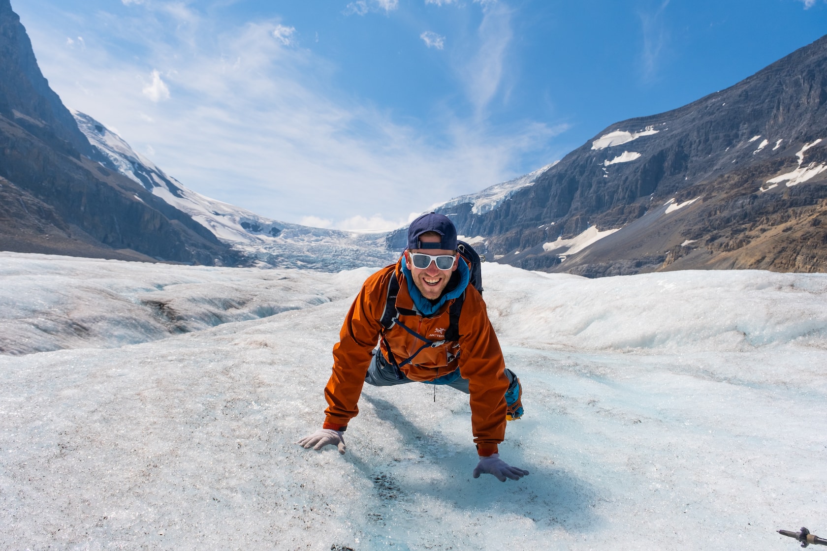 drinking water from the athabasca glacier