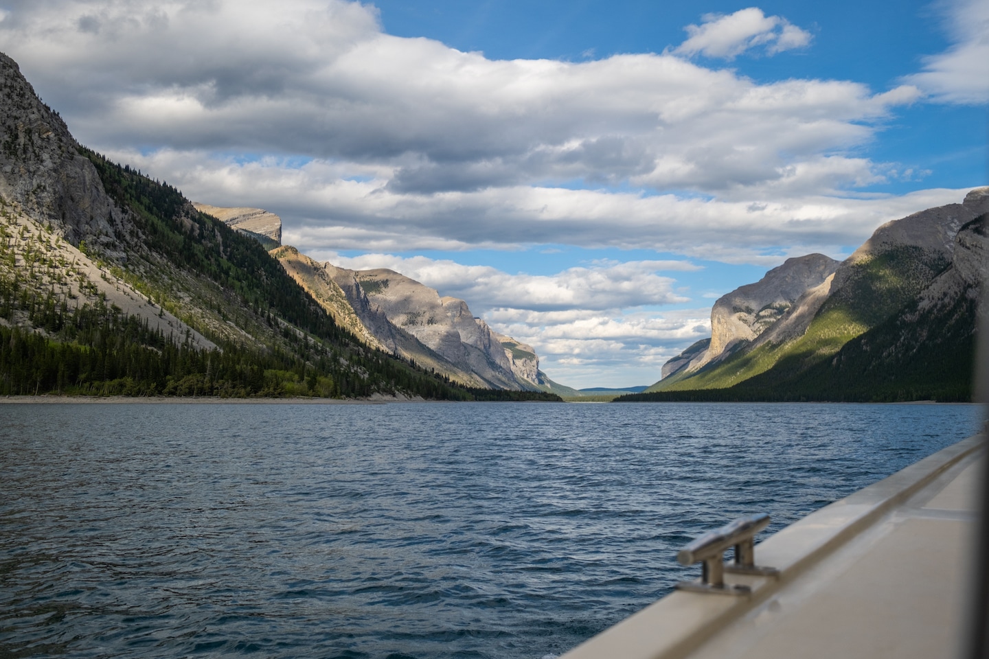 heading back to devil's gap on lake minnewanka