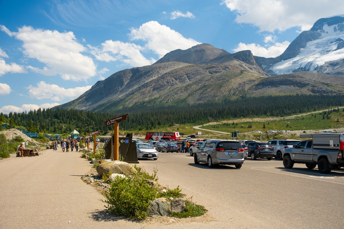 Parking at the Glacier Discovery Center
