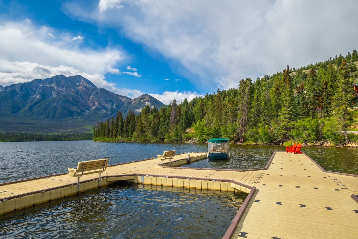 Pyramid Lake on a summer day