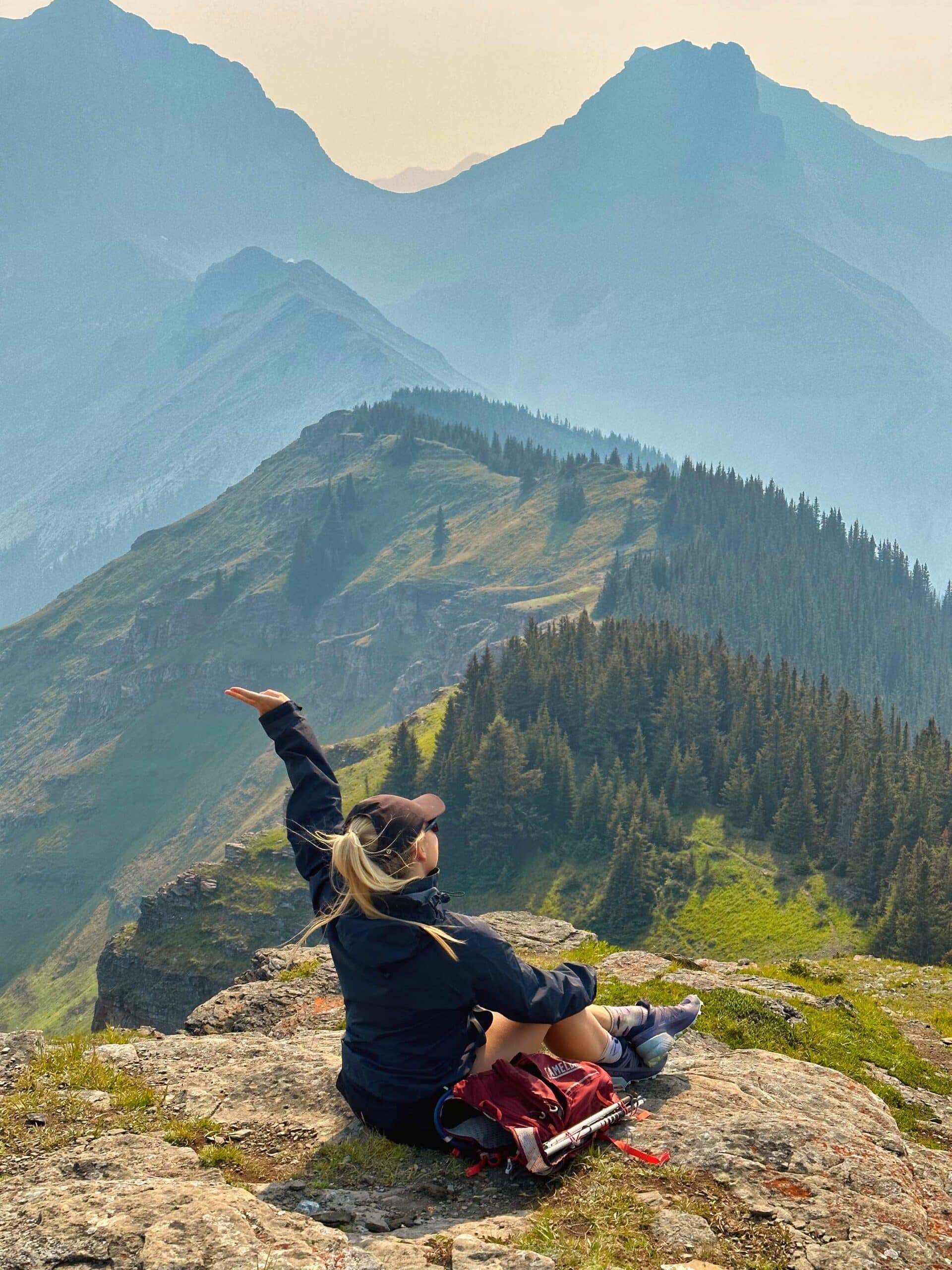 Smoky skies on a hike in August