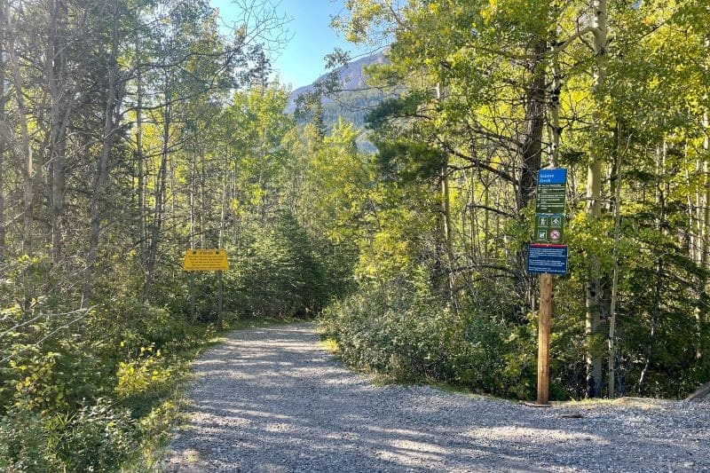 Start of the Lillian and Galatea Lakes hike