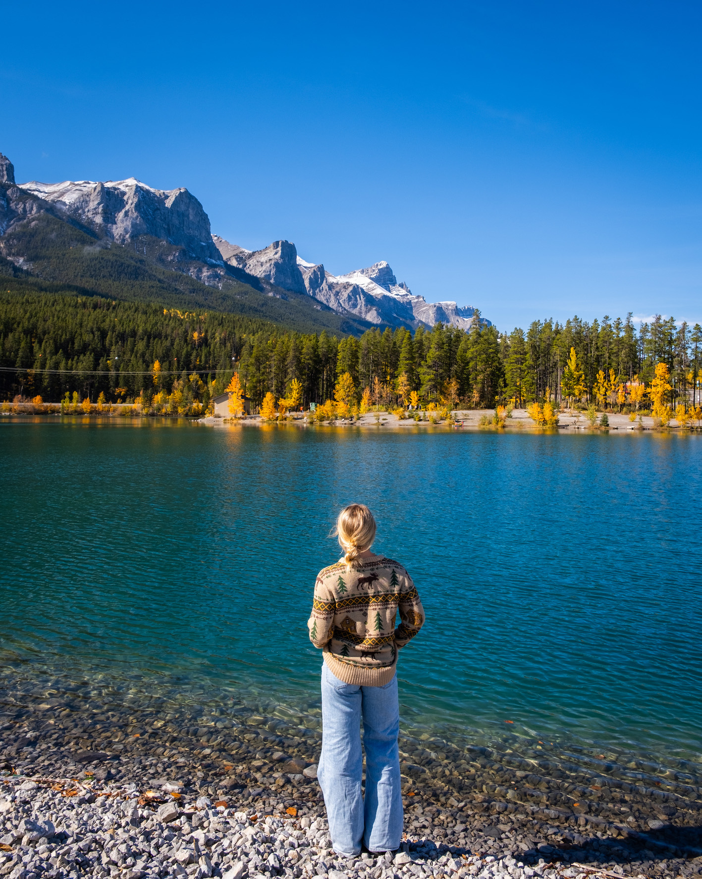 The Canmore Reservoir in Early October