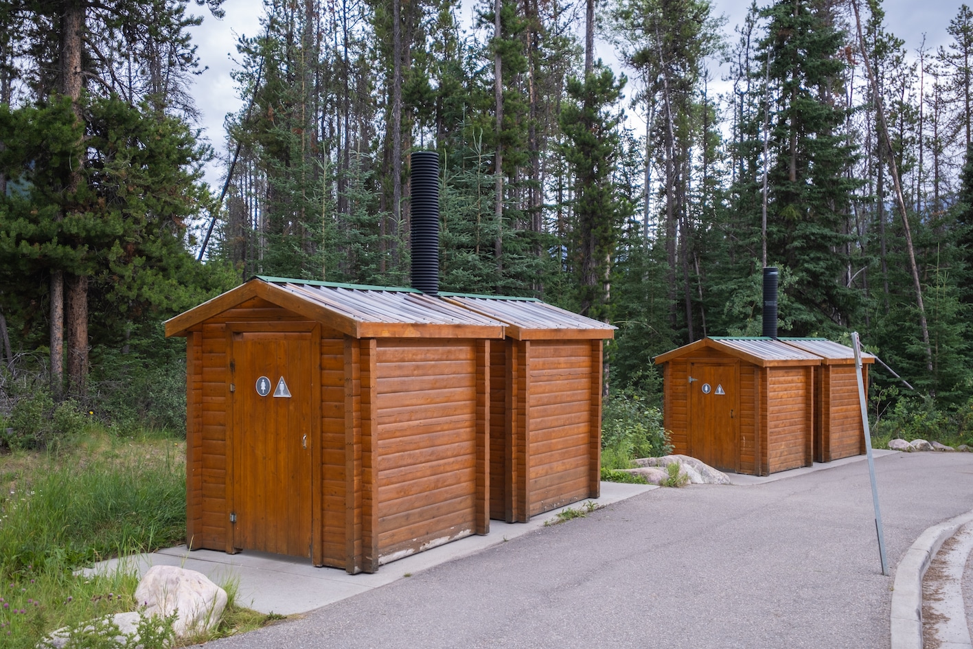 Parking at Athabasca Falls