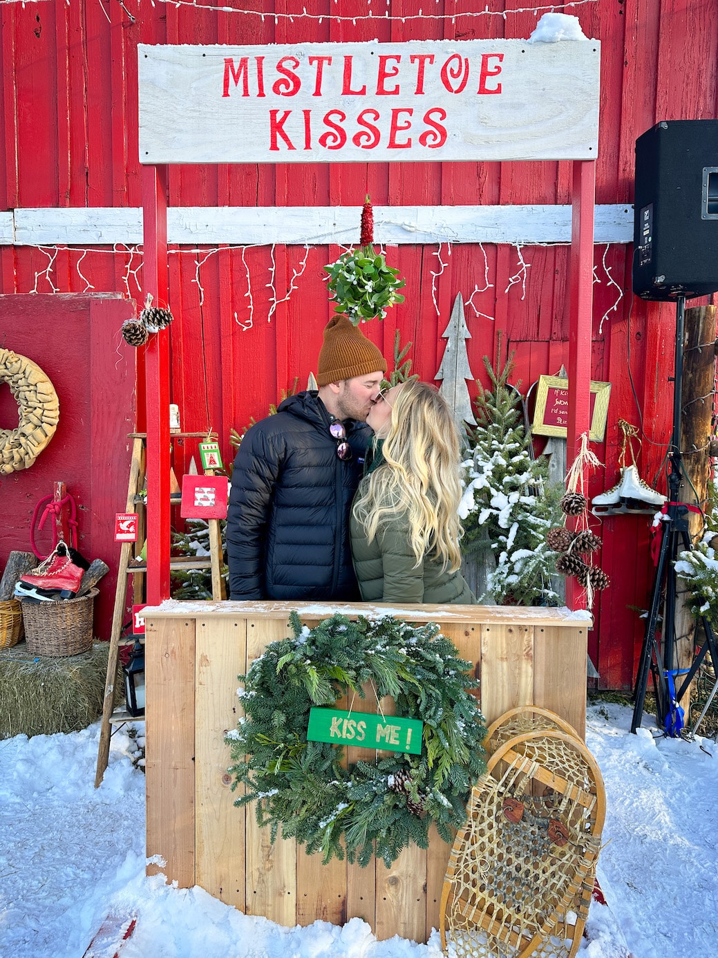 Enjoying the Banff Christmas Market at Warner Stables