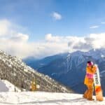 snowboarding at kicking horse mountain resort