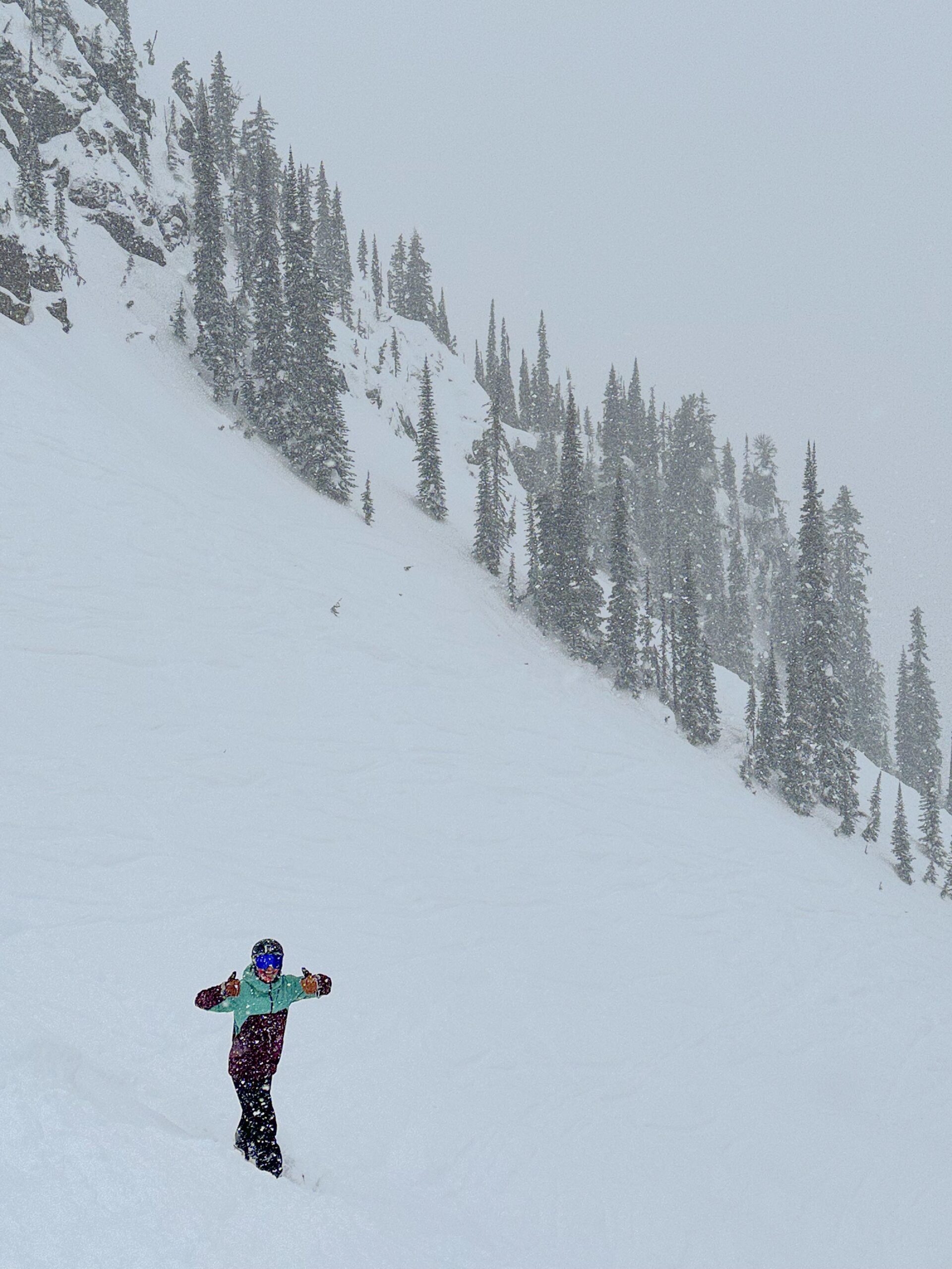 In the North Bowl at Revelstoke