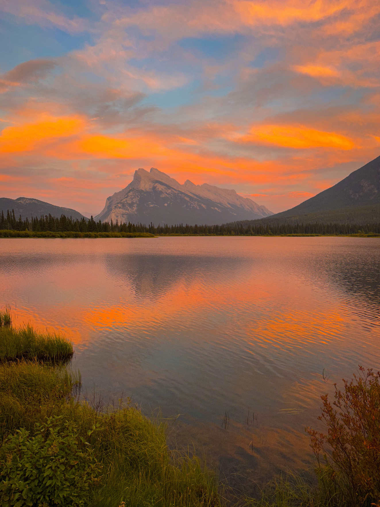 Vermilion Lakes in Summer