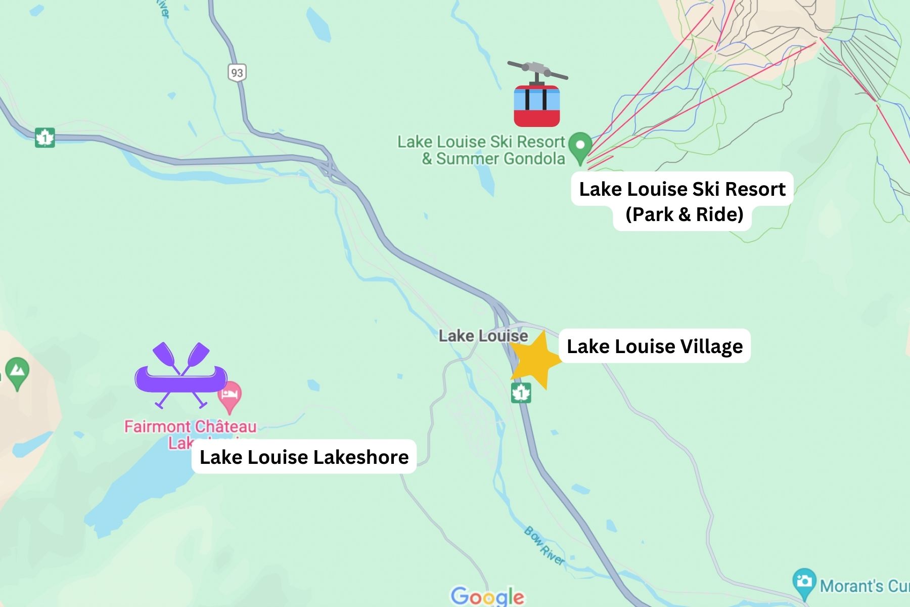 The whole Lake Louise Area