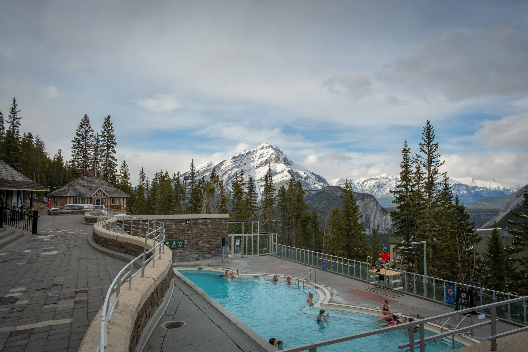 Banff Hot Springs-in april