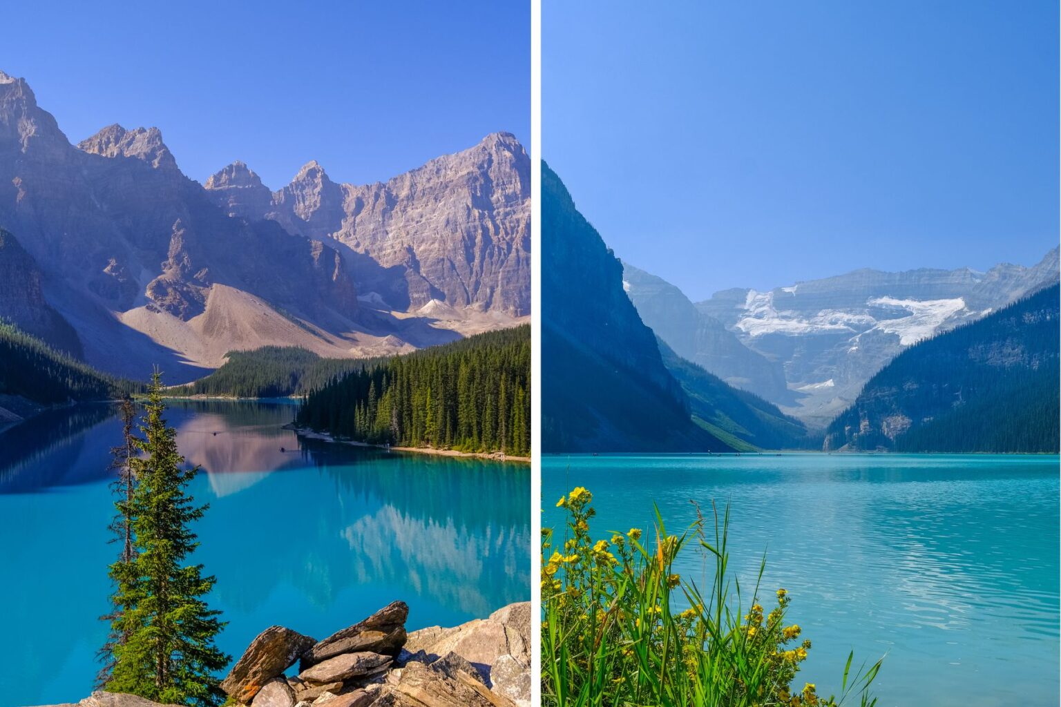 How to Get to From Lake Louise to Moraine Lake 