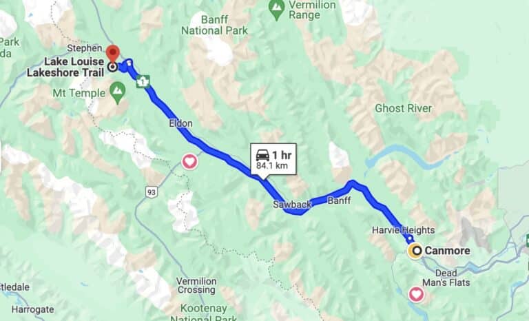 How to Get From Canmore to Lake Louise + BEST Stops