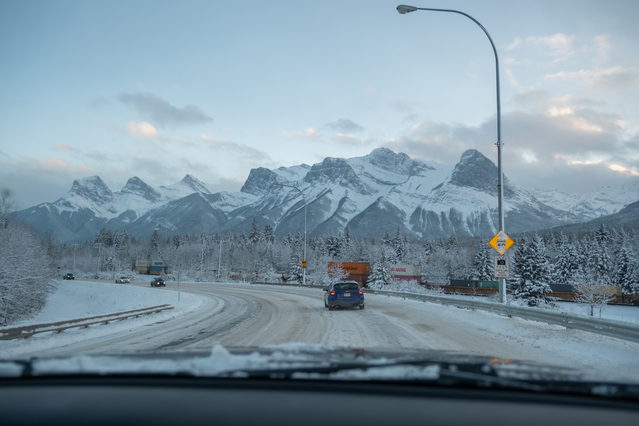 Getting to Canmore in the Winter