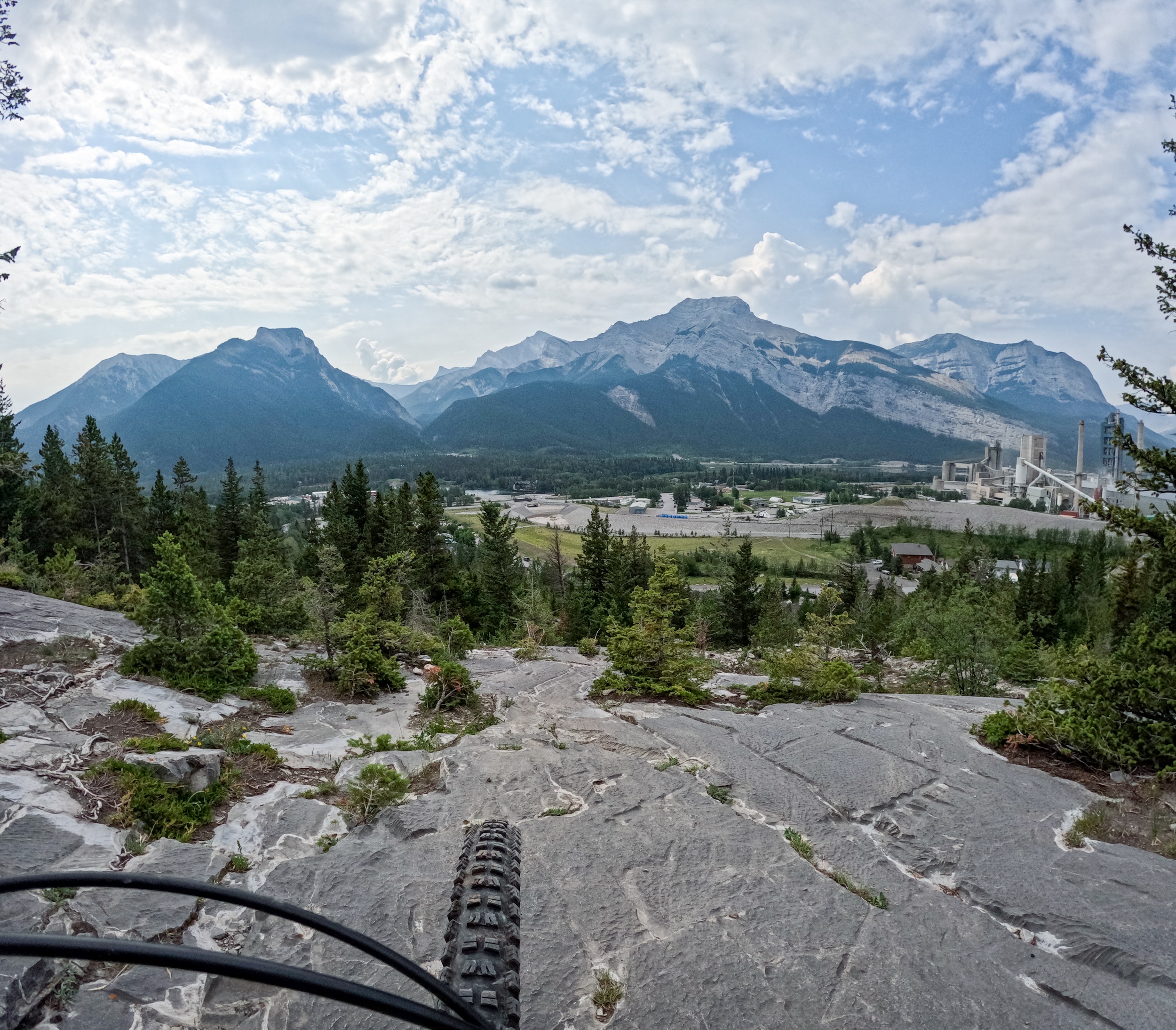 The Rock Slabs Of Prospector Trail Over Exshaw
