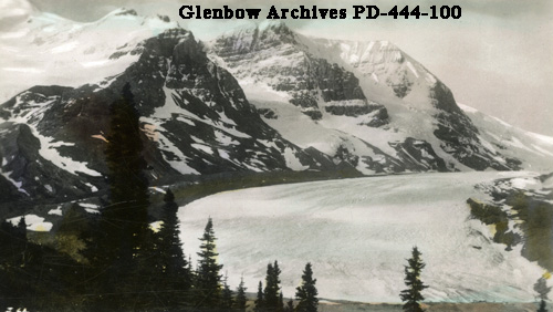 A Historic Photo Of Athabasca Glacier In 1930