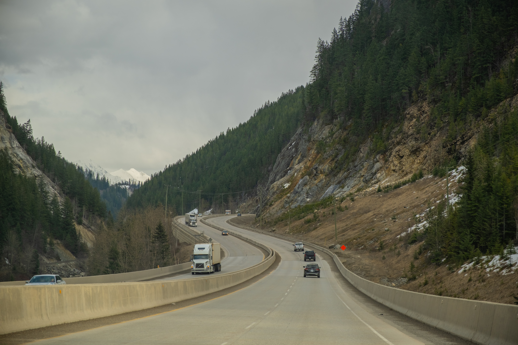 Driving the Trans Canada between Golden and Field