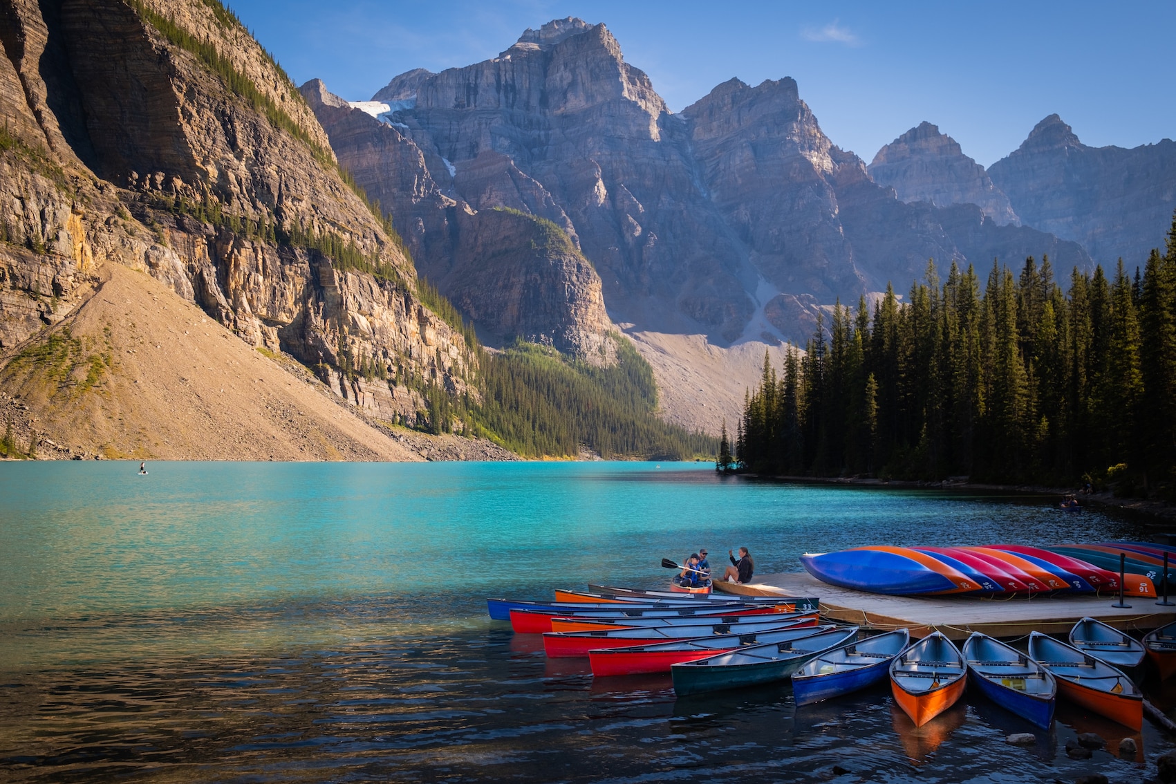 Moraine Lake In Evening Light