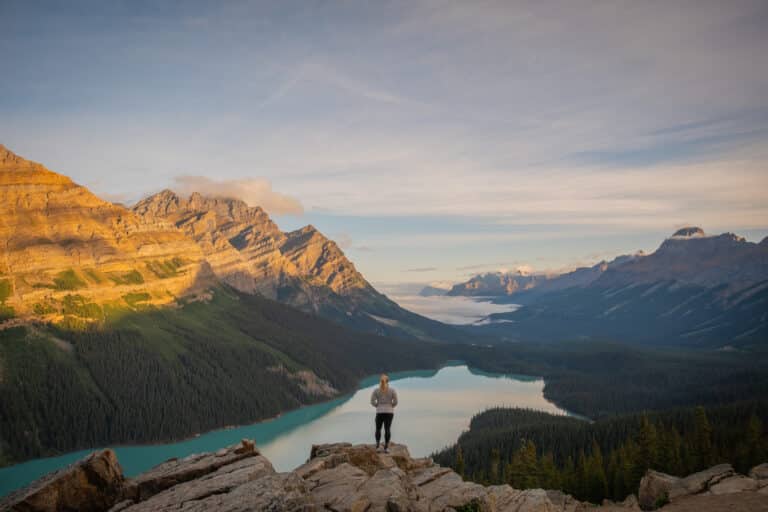 natasha at peyto lake