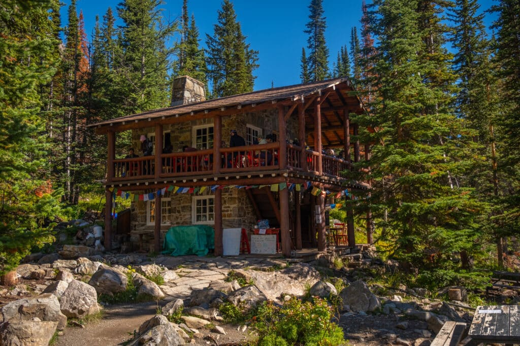 the plain of six glaciers teahouse is one of the most unique restaurants in lake louise