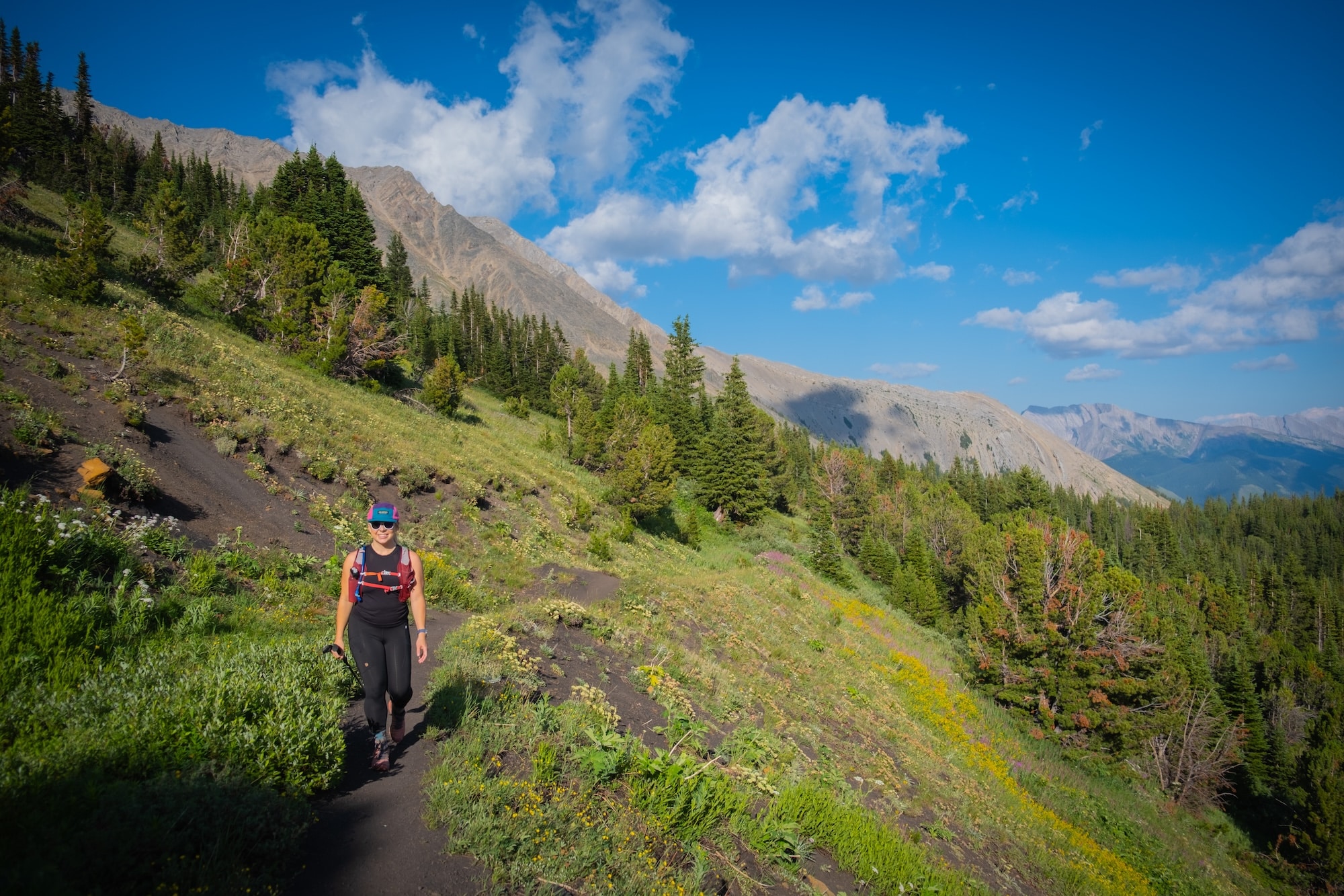 natasha hiking in kananaskis