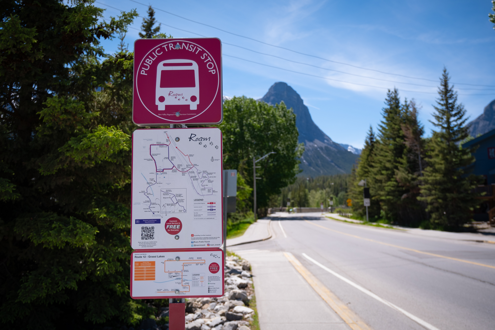 roam bus system in canmore